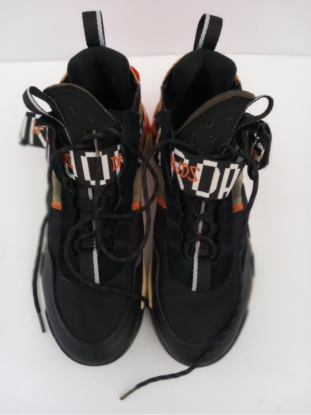 Jordan Basketball Shoes Black Orange High Top Sneakers